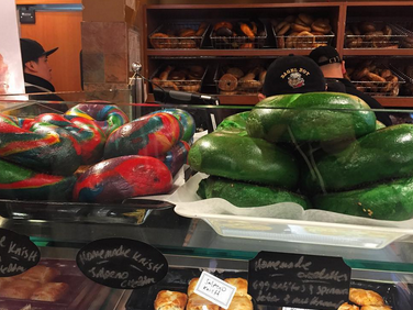 bagel boy green and rainbow bagels bay ridge