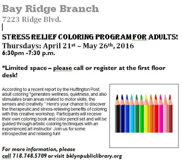bay ridge coloring for adults