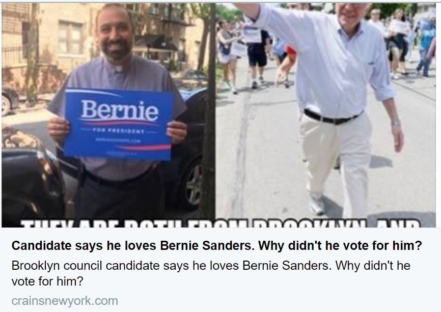 El-Yateem Didn't Vote for Bernie Sanders