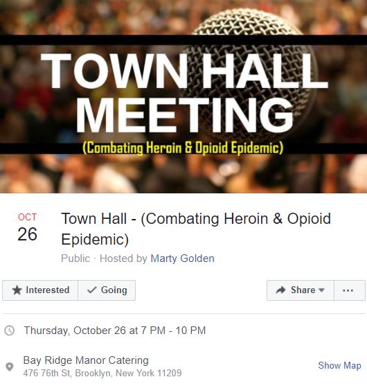 opiod epidemic marty golden town hall october 26th