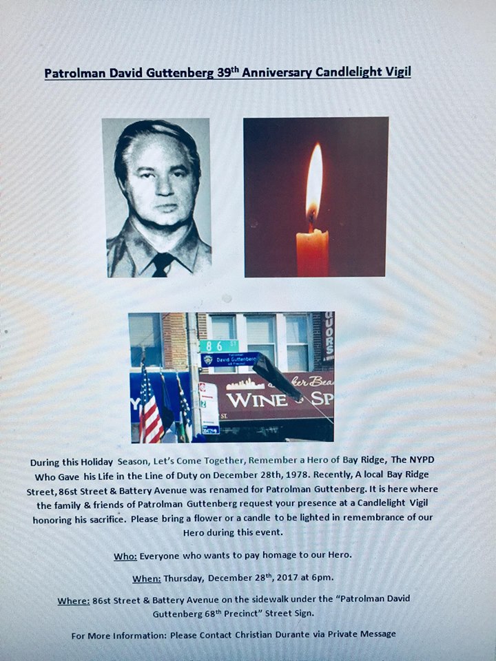 David Guttenberg Vigil on December 28