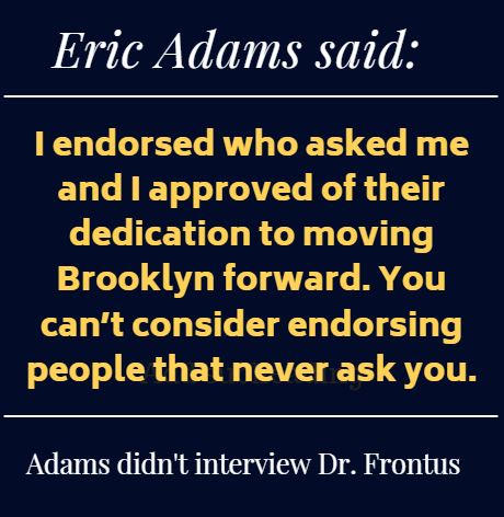 Eric Adams is not a leader