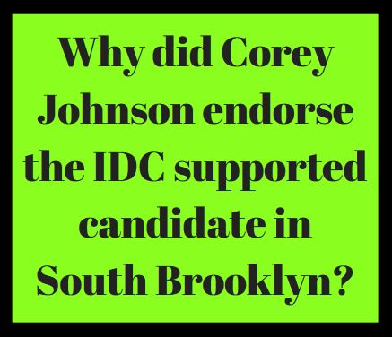 Speaker Corey Johnson IDC Supported Candidate