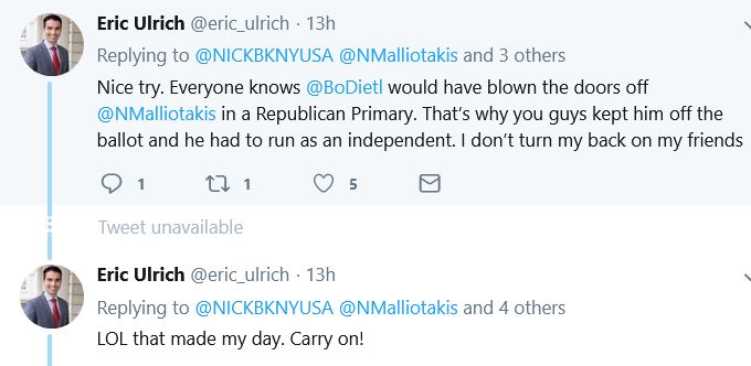 Nicole Malliotakis burned by Eric Ulrich