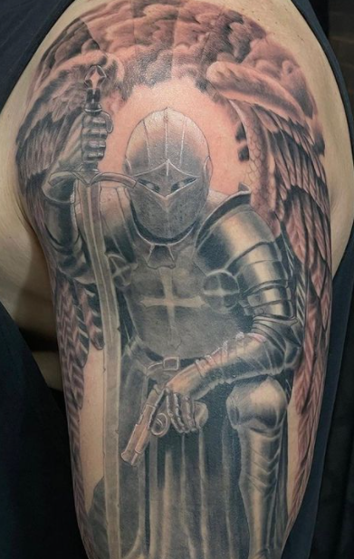 armor of god shield tattoo