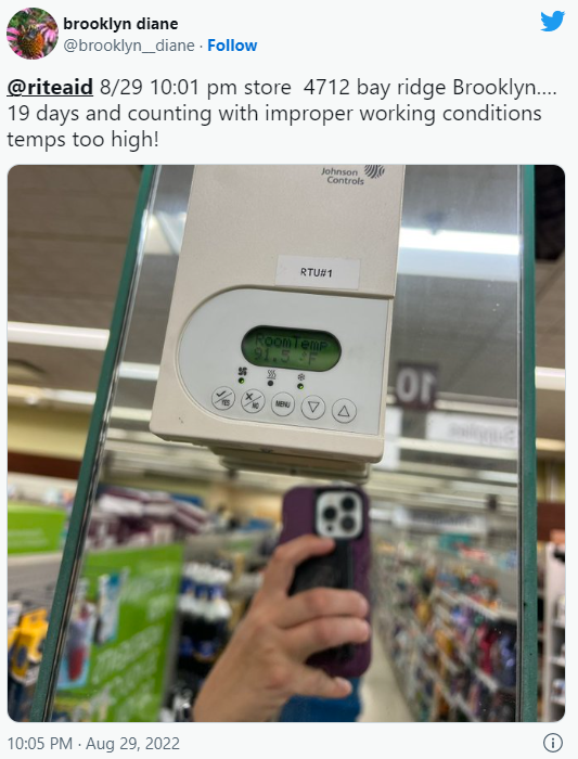 Bay Ridge Rite Aid Is Very Hot, But the Store Remains Open With