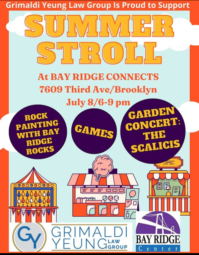 3rd Avenue Summer Stroll Tonight Bay Ridge July 8, 2022 From 6 10