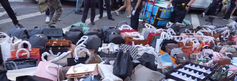 Canal Street Always Had Fakes Bags, But Sellers Weren't This Bold. NYPD  Confiscated All of It.